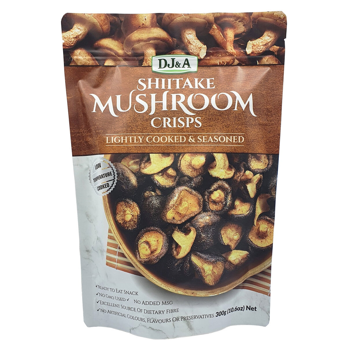 DJ&A Shiitake Mushroom Crisp 300g 4 packs/DJ&A 香菇脆片 300克 4包