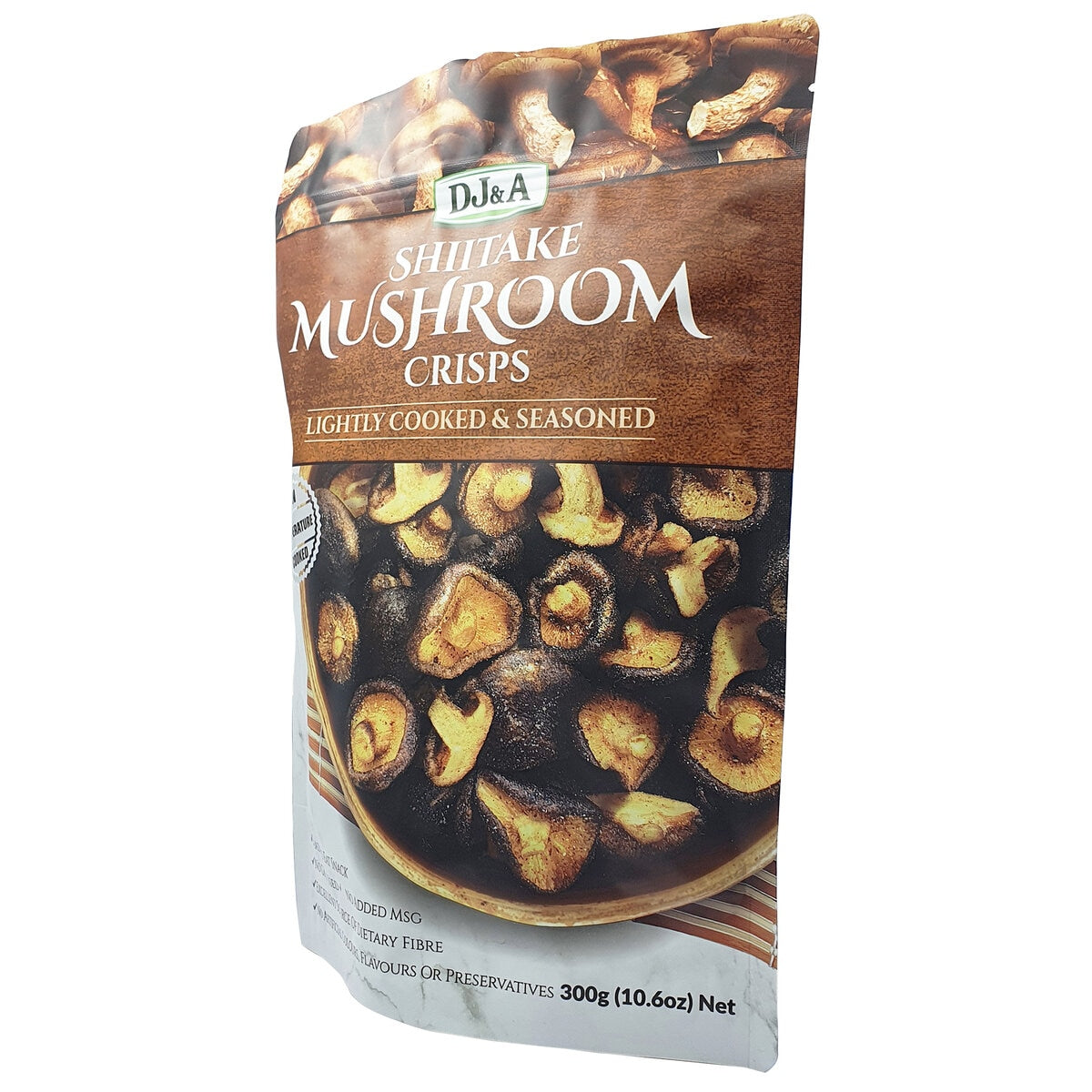 DJ&A Shiitake Mushroom Crisp 300g 4 packs/DJ&A 香菇脆片 300克 4包