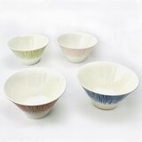 Minoware Mt. Fuji Bowls 4pk Set/美濃焼 富士山 丼 4個