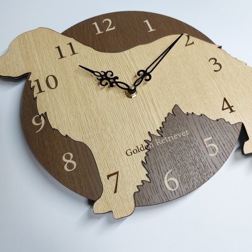 Golden Retriever wall clock /金毛尋回犬掛牆鍾