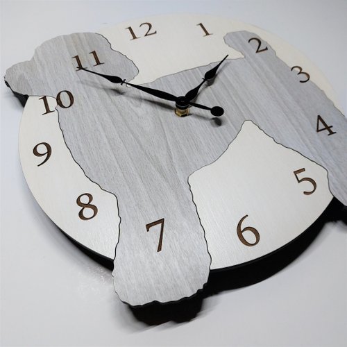 Toy Poodle wall clock/ 迷你比熊掛牆鍾