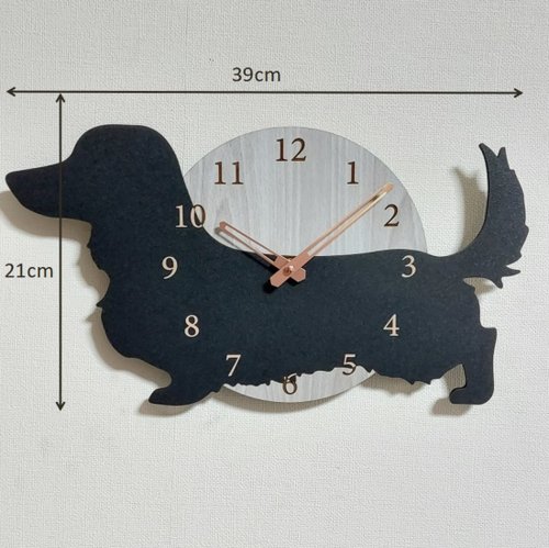 Dachshund wall clock/臘腸狗掛牆鍾