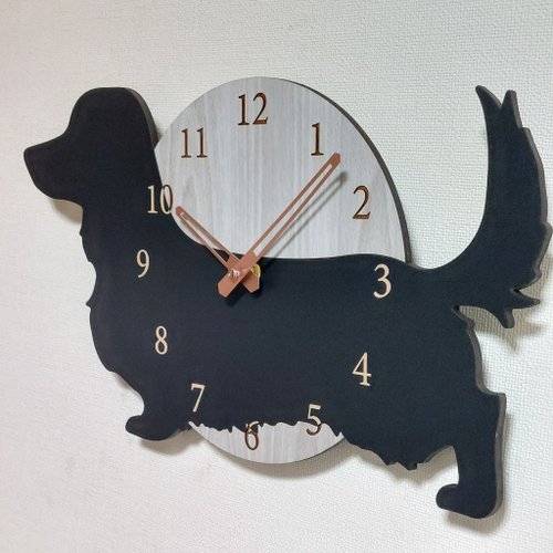 Dachshund wall clock/臘腸狗掛牆鍾