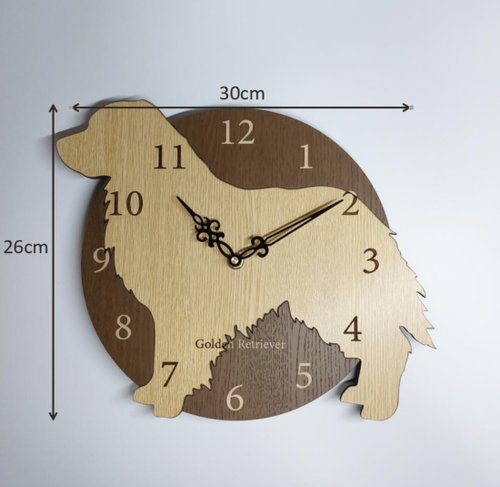 Golden Retriever wall clock /金毛尋回犬掛牆鍾