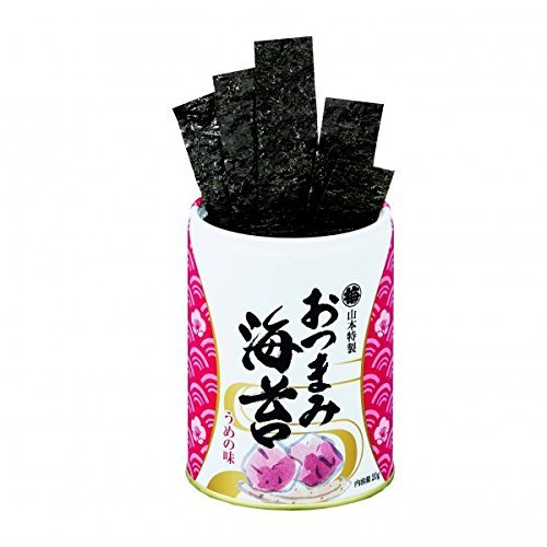 Yamamoto Nori Shop Seasoned Nori Snacks Nori, 4 Cans/山本海苔店調味海苔零食，4罐