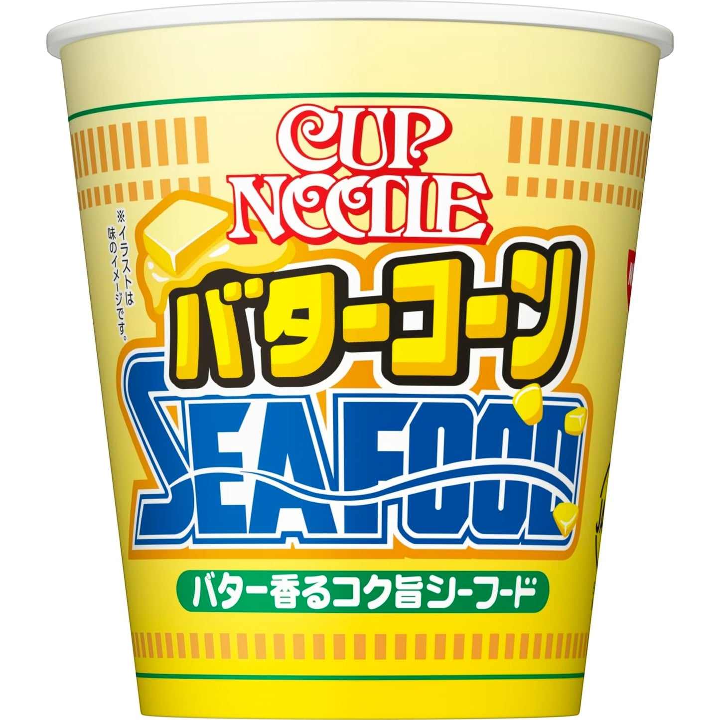 Nissin Foods Cup Noodles Butter Corn Seafood Big [Rich and Flavorful Seafood with a Butter Aroma/日清食品杯麵 牛油粟米海鮮大碗 [牛油香濃味海鮮]