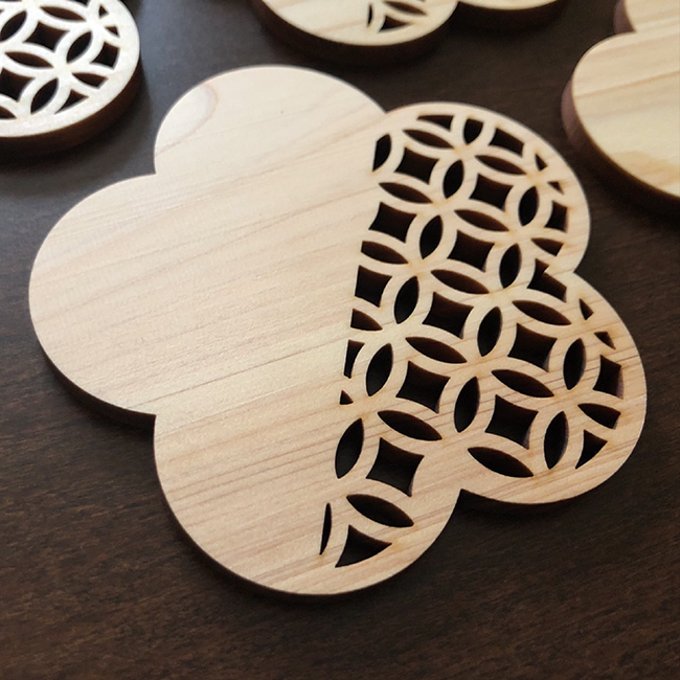 Gui Swallow Hinoki Coaster (3 pcs set)/Hinoki 木杯墊 (3件裝)