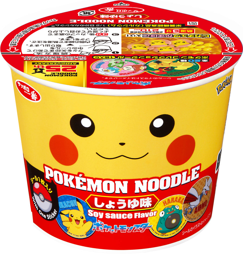 Pokémon Noodles Soy Sauce Flavor 12 Packs /Pokémon 豉油味拉麵 12包