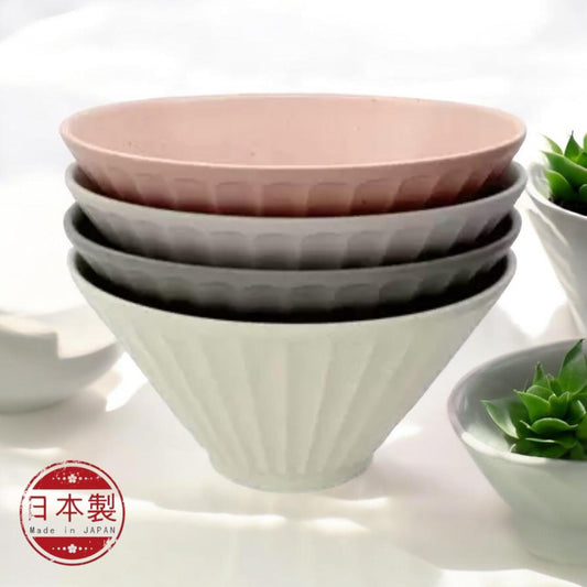 Minoyaki Sogi Bowl Light Weight 4PC/美濃燒削ぎ碗 輕量 4件裝