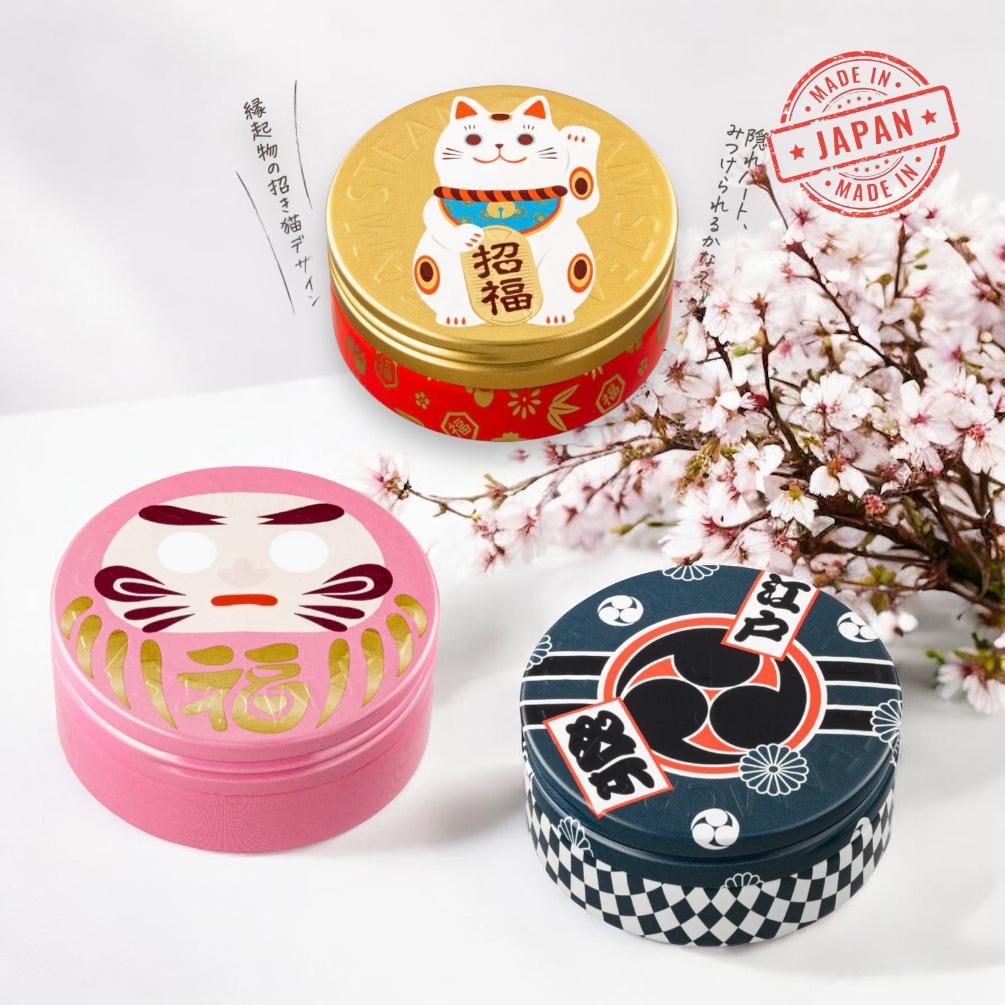 Happy Daruma /Happy Maneki-Neko/ Happy Happy Steam Cream Limited Edition One Set of 3 Pieces/開心達摩 / 開心招財貓/開心開心 /蒸氣霜 限量版一套3件