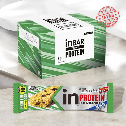 inBar Protein Granola Protein Bar - Crunchy Texture with Fruits14 Piece/ 蛋白質蛋白質棒 - 含有水果的鬆脆口感 - 高蛋白質 (10克),14個