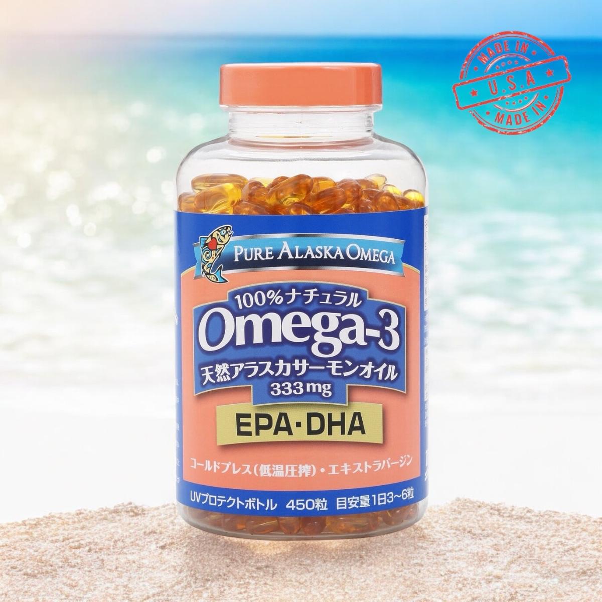 Trident Omega3 Alaska Salmon Oil 333mg 450 Count/Trident Omega3 阿拉斯加三文魚油每份提供333毫克嘅Omega-3脂肪酸，一瓶有450粒膠囊