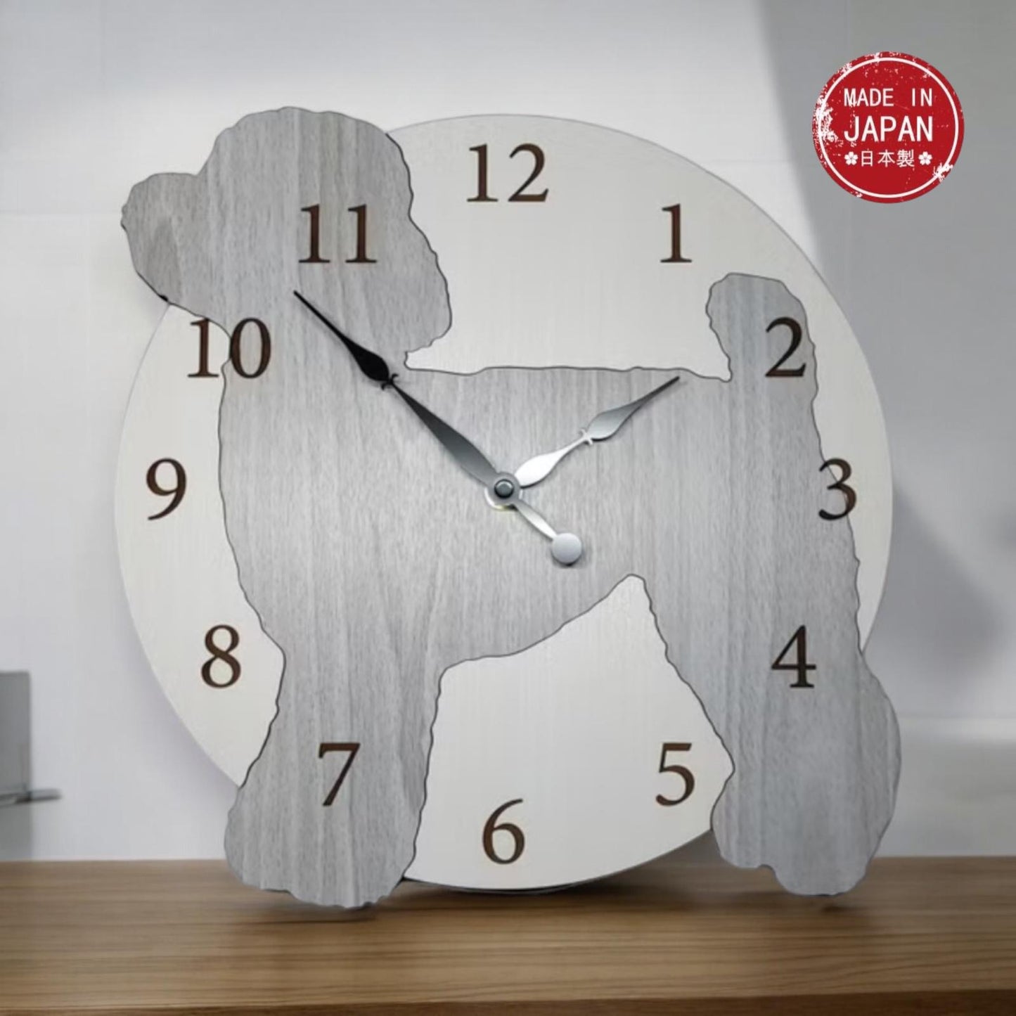 Toy Poodle wall clock/ 迷你比熊掛牆鍾