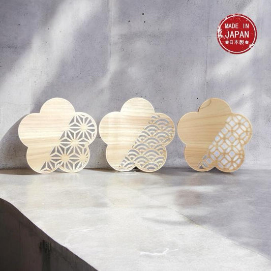 Gui Swallow Hinoki Coaster (3 pcs set)/Hinoki 木杯墊 (3件裝)