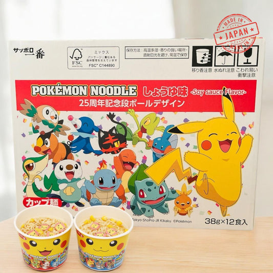 Pokémon Noodles Soy Sauce Flavor 12 Packs /Pokémon 豉油味拉麵 12包