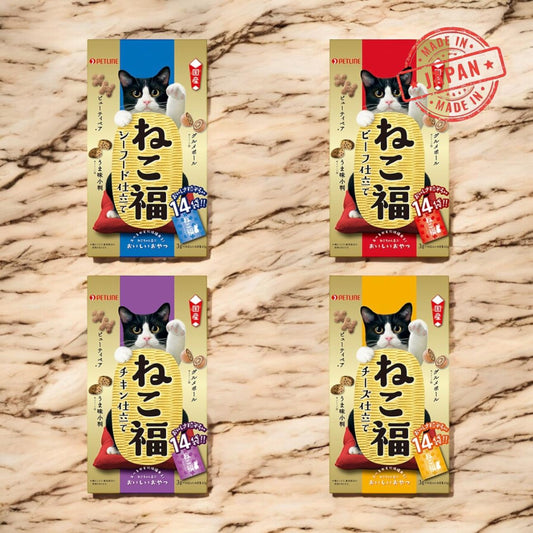 4 Types Nekofuku Cat Snacks/4款 Nekofuku 貓咪零食