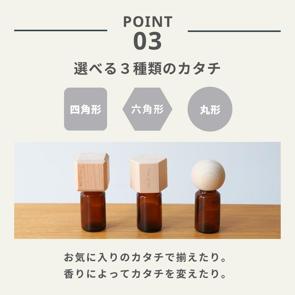 Hinoki Aroma Cap Hexagonal/香氛蓋 六角形